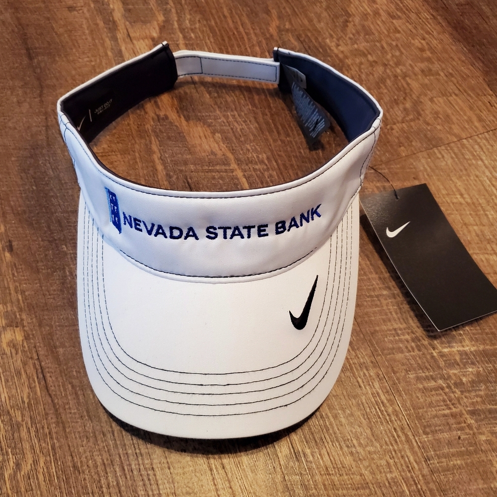 NWT Nike Golf Dri-Fit Nevada State Bank Visor